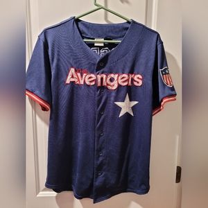 Marvel The Avengers Captain America Baseball Jersey-Size M